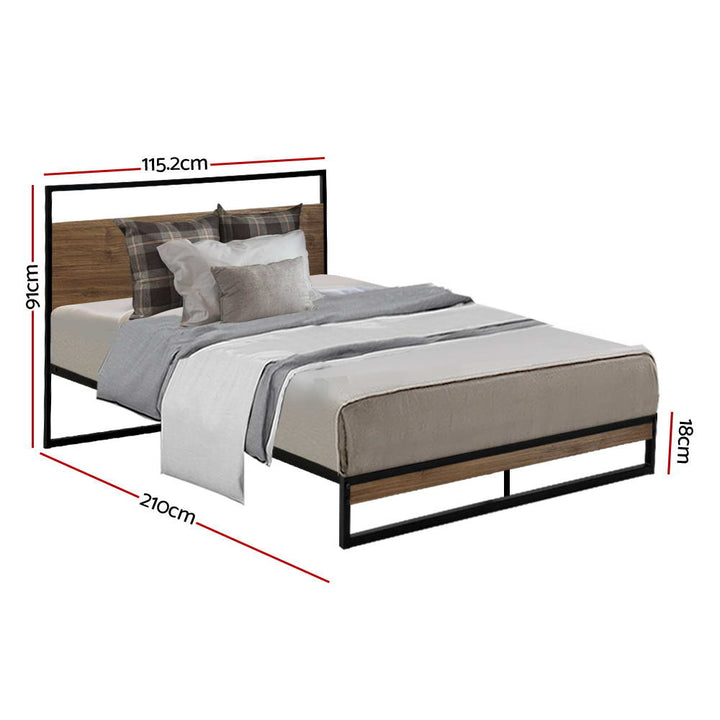 P&F SkyWay Metal Bed Frame King Single Size