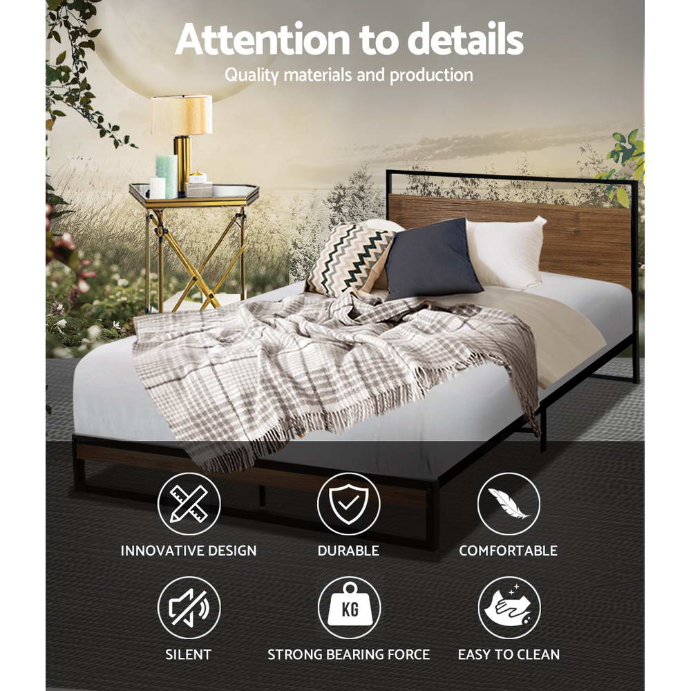 P&F SkyWay Metal Bed Frame King Single Size