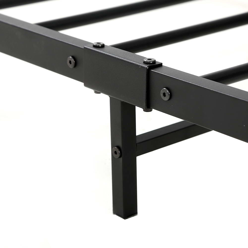 P&F BohoNest Dane Metal Bed Frame Single Size Base Black