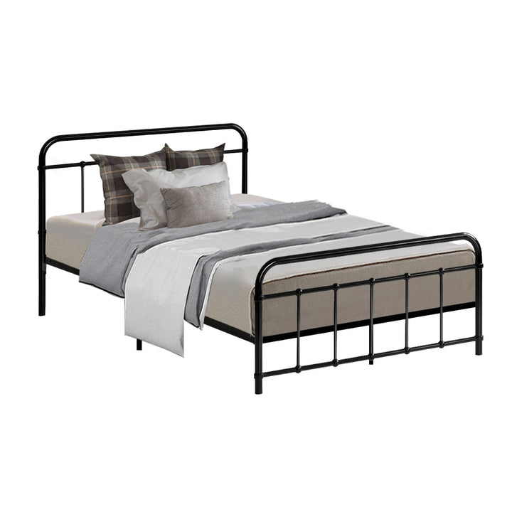 P&F DreamStyle LEO Metal Bed Frame KS King Single - Black