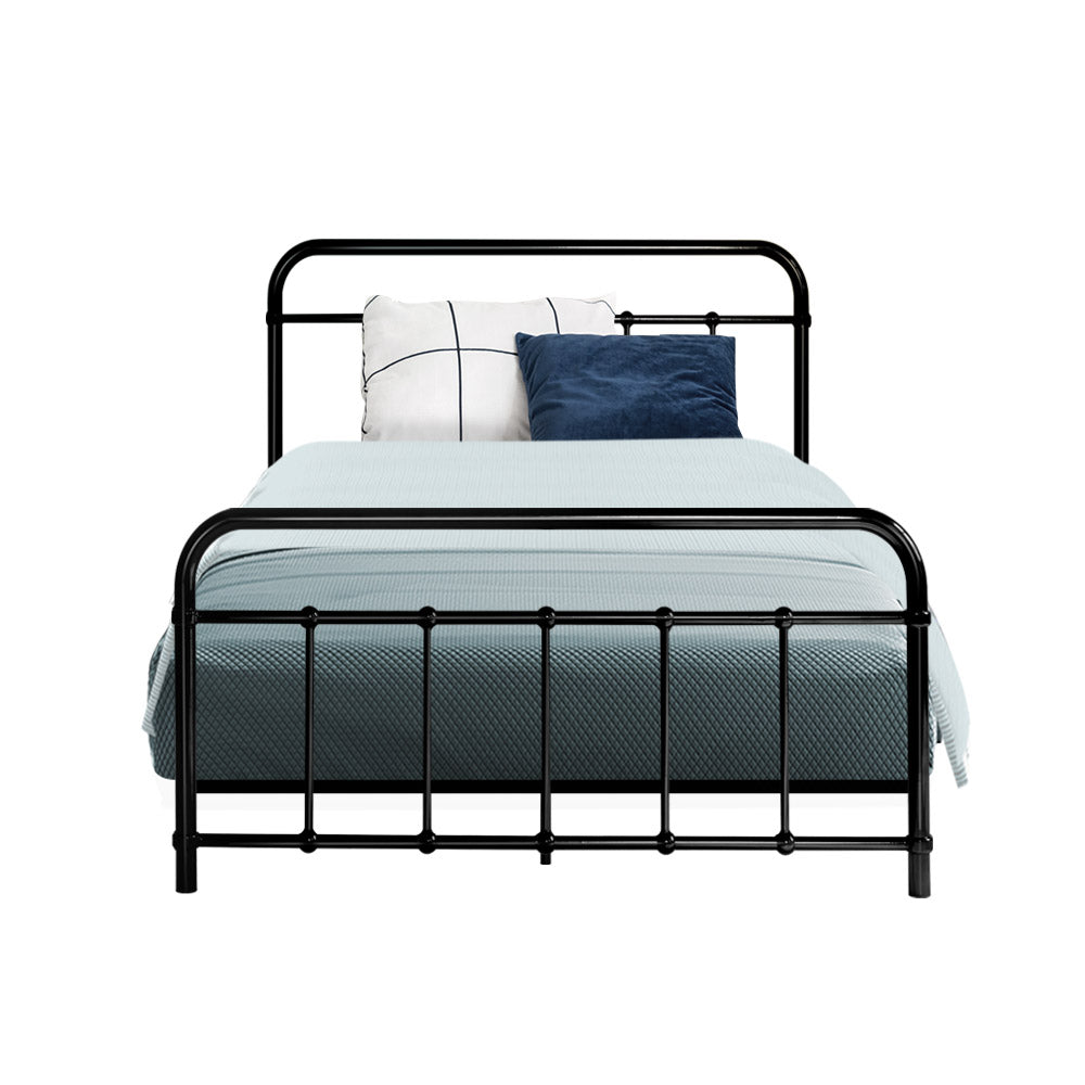 P&F DreamStyle LEO Metal Bed Frame KS King Single - Black