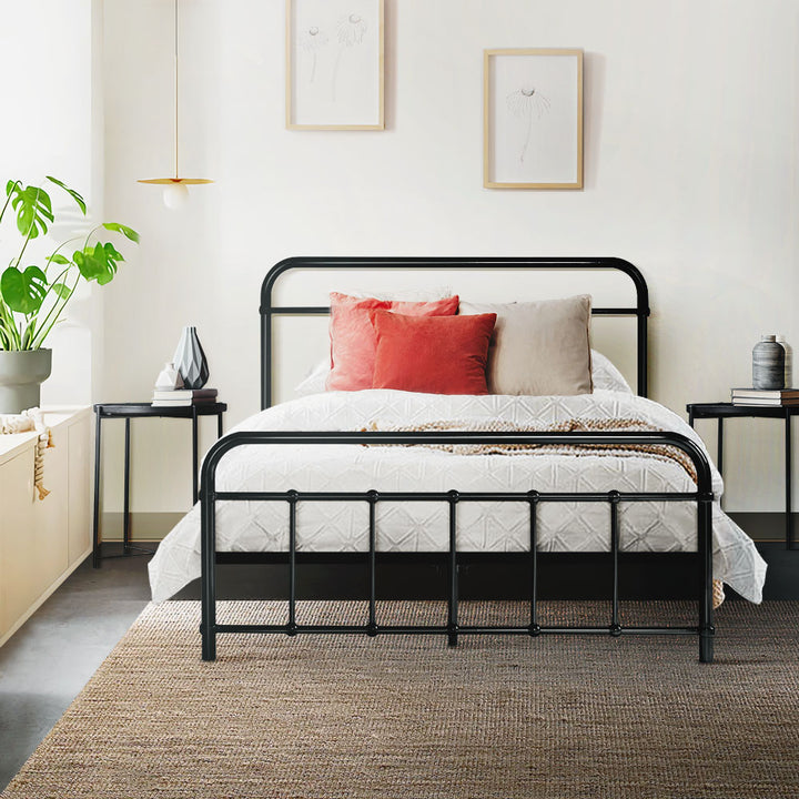 P&F DreamStyle LEO Metal Bed Frame KS King Single - Black