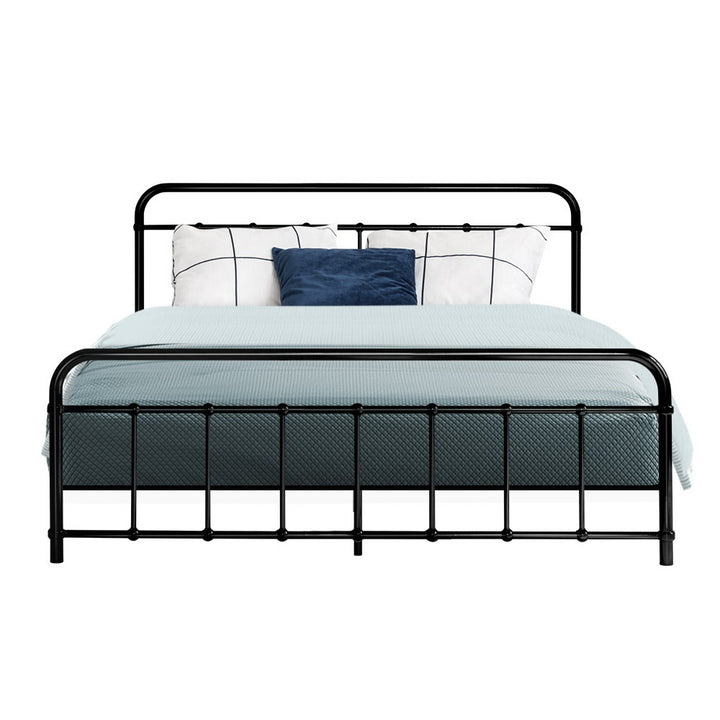 P&F DreamStyle LEO Metal Bed Frame - Queen (Black)