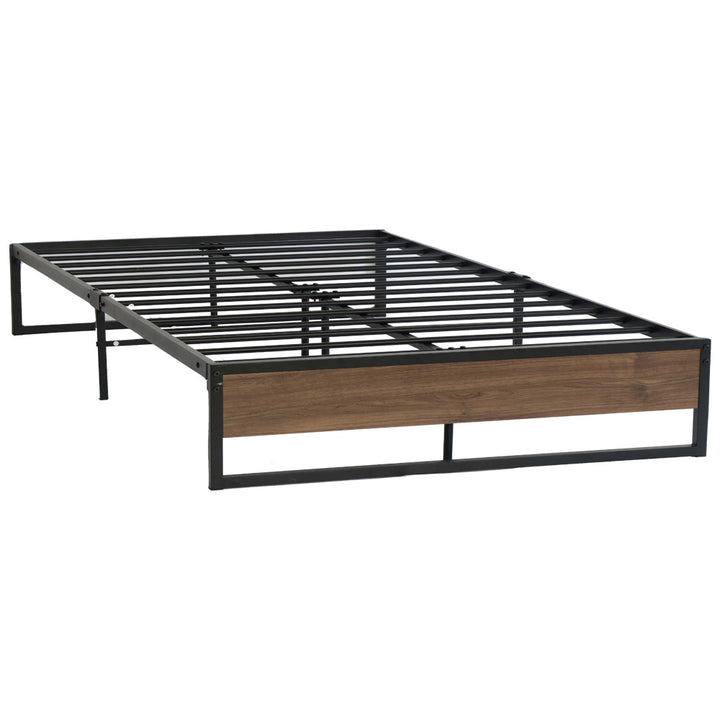 P&F BohoNest Oslo Metal Bed Frame Double Size Mattress Base Black