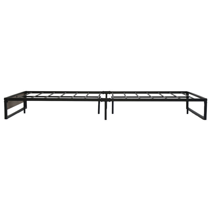 P&F BohoNest Oslo Metal Bed Frame Double Size Mattress Base Black