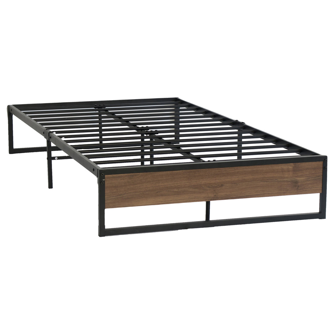 P&F SkyWay Metal Bed Frame King Single Size Black
