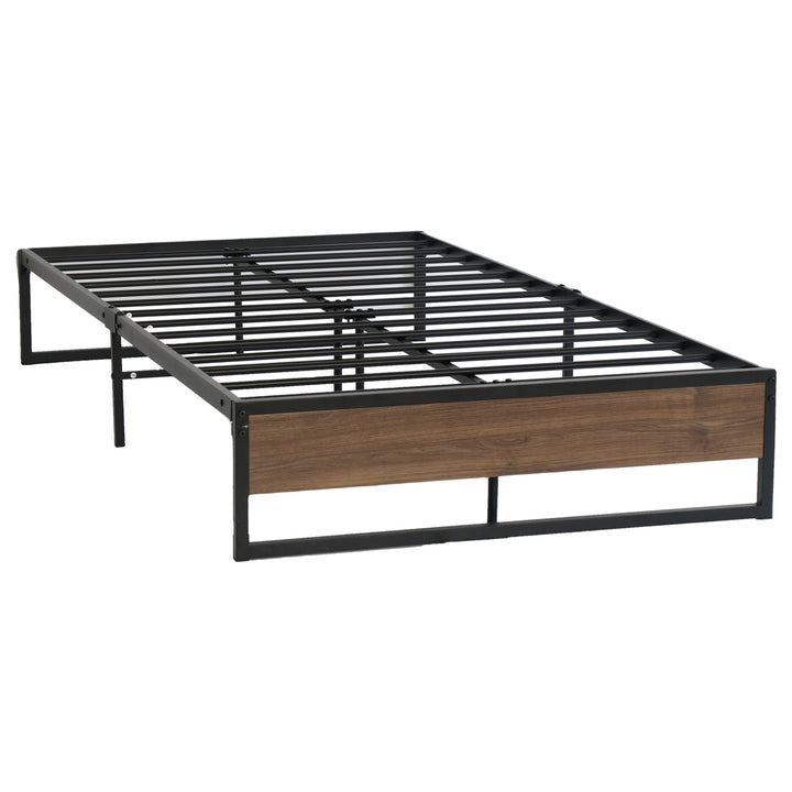 P&F SkyWay Metal Bed Frame King Single Size Black