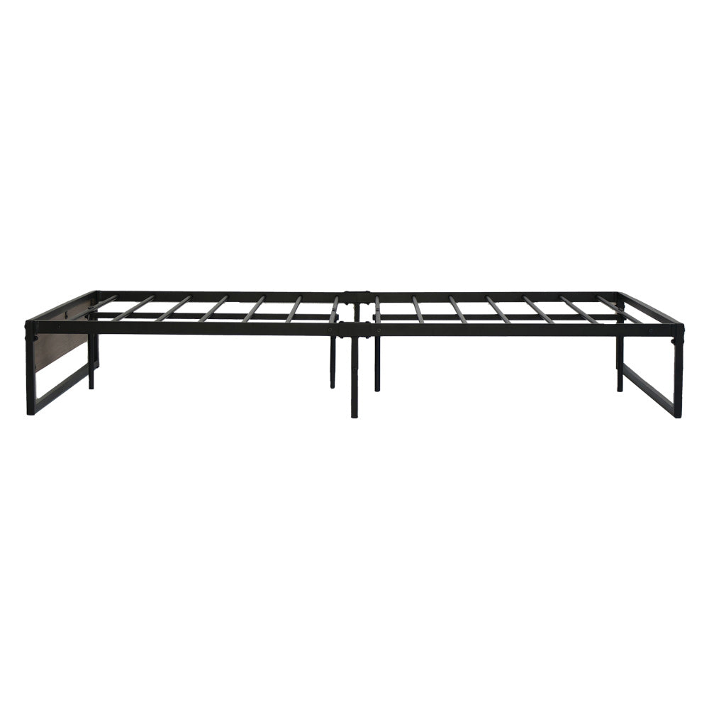 P&F SkyWay Metal Bed Frame King Single Size Black