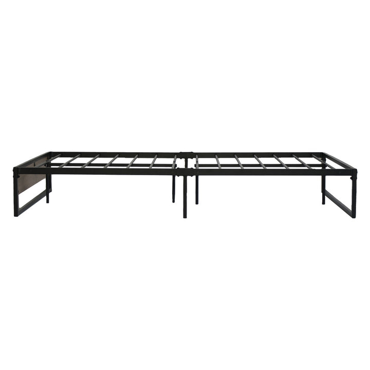 P&F SkyWay Metal Bed Frame King Single Size Black