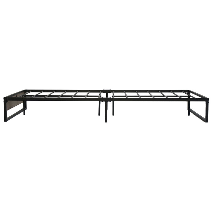 P&F DreamStyle Metal Bed Frame Queen Size Base Wooden