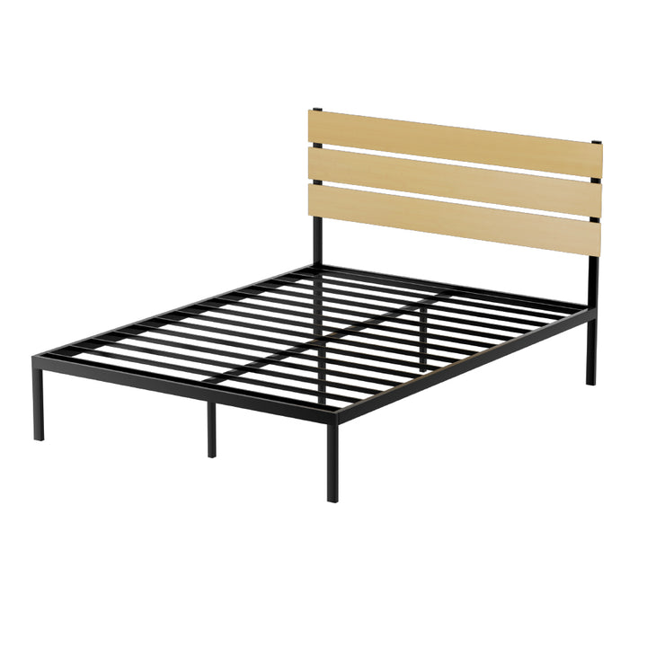 P&F BohoNest Paula Metal Bed Base Queen Size Black