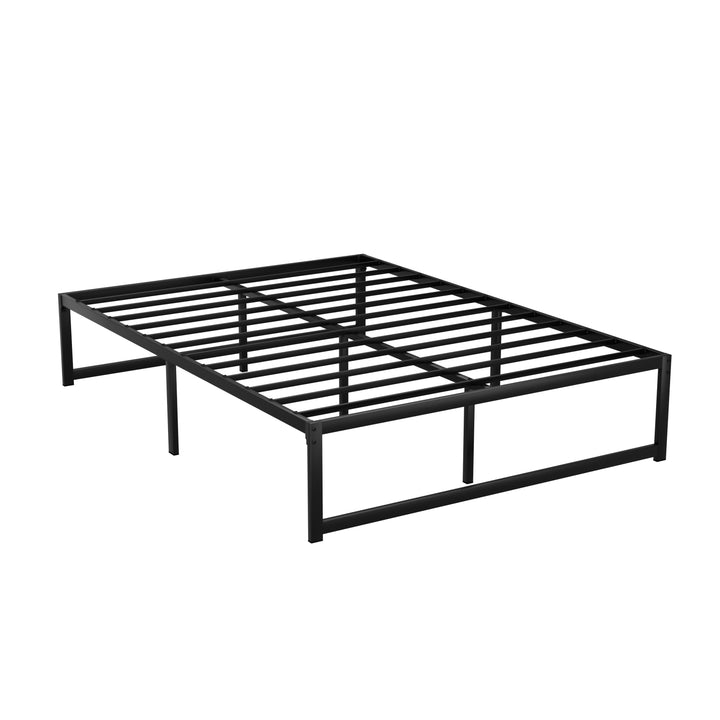 P&F SleepNice Bed Frame Metal Platform Double Size Bed Black