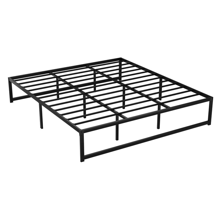 P&F DreamStyle Bed Frame Metal Platform King Size Bed Black