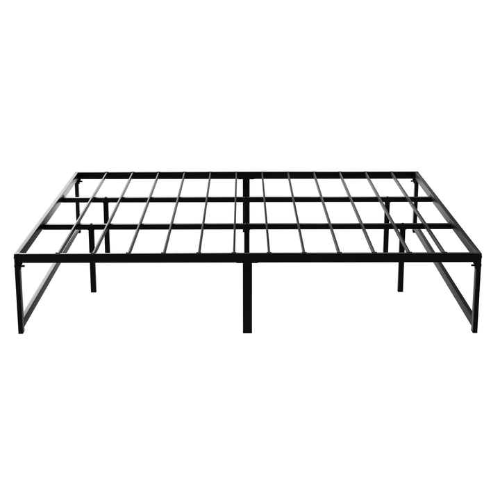 P&F DreamStyle Bed Frame Metal Platform King Size Bed Black