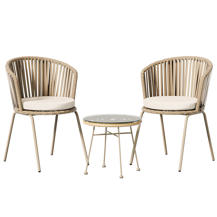 P&F ZennHome 3PC Outdoor Lounge Set