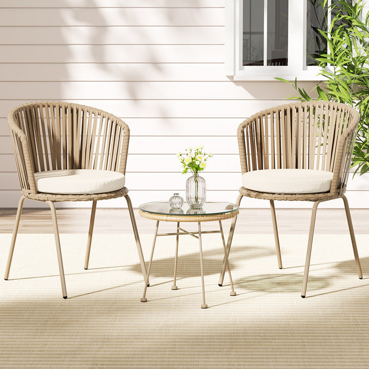 P&F ZennHome 3PC Outdoor Lounge Set