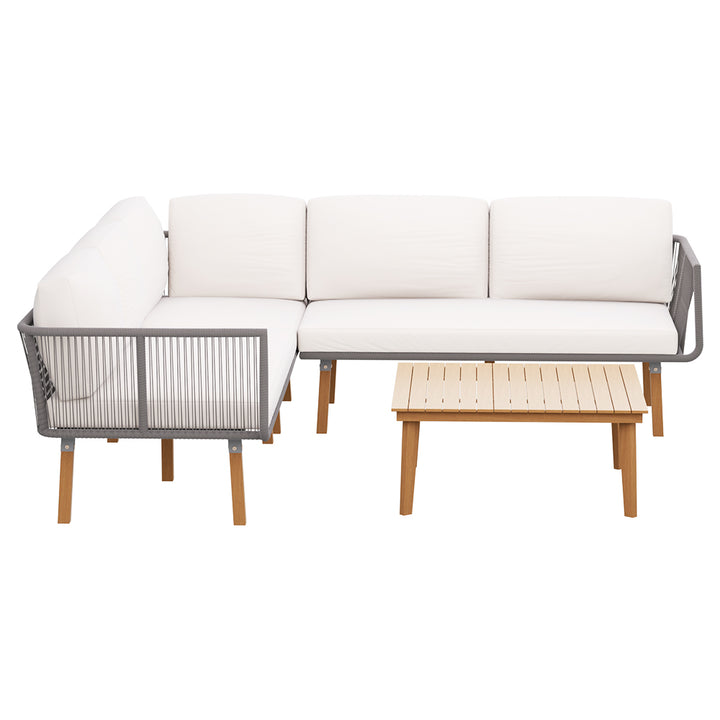 P&F ZennHome 4pcs Outdoor Sofa Set 5 Seaters