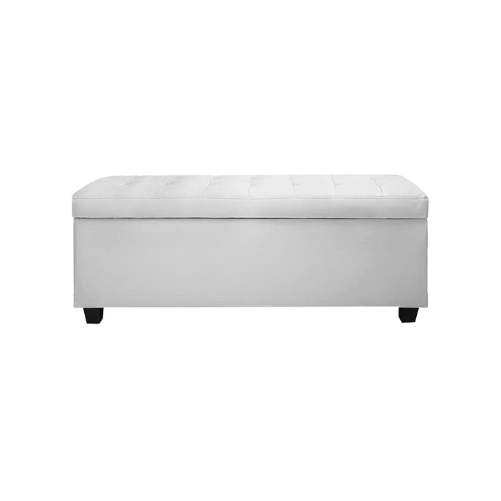 P&F SkyWay Storage Ottoman Blanket Box Footstool Leather Foot Stool Chest Toy Large