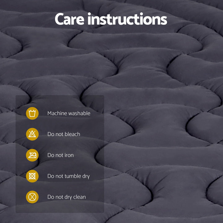 P&F SleepNice Bedding Mattress Topper Pillowtop 3-Zone Mat Pad King Single