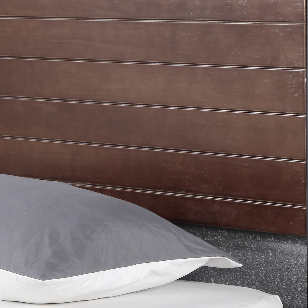 P&F Milano Decor Azure Bed Frame With Headboard Black