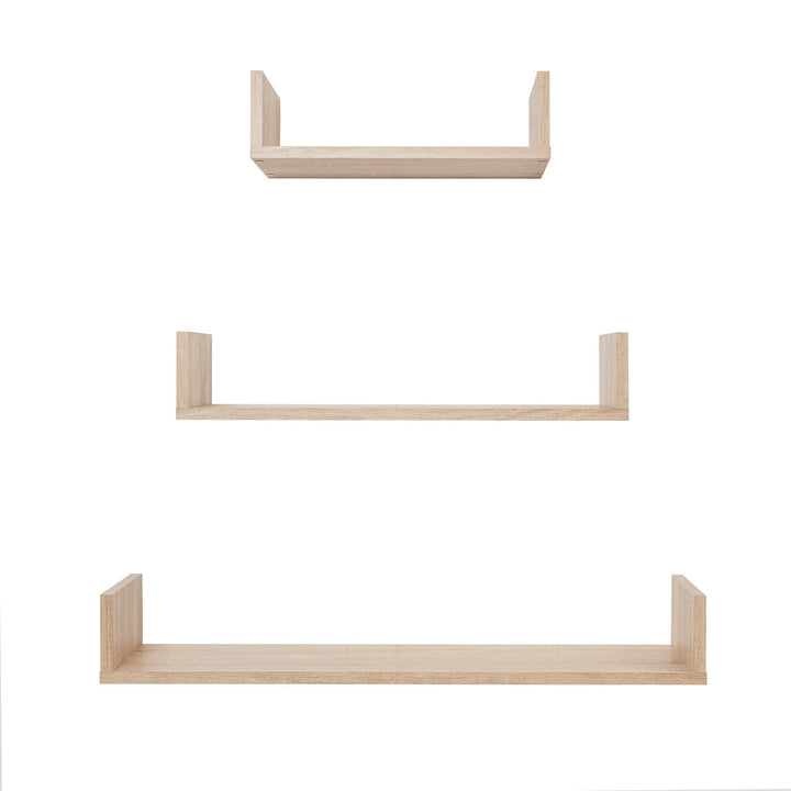 P&F ZennHome Three Piece Oak Shelf Kit