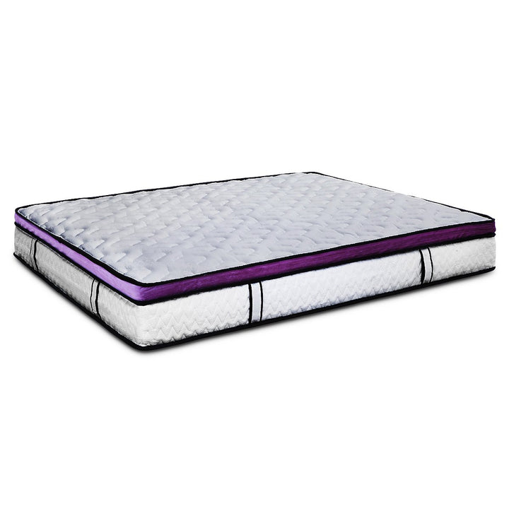 P&F DreamEz Mattress Queen Size Euro Top Pocket Spring Natural Latex Foam Bed