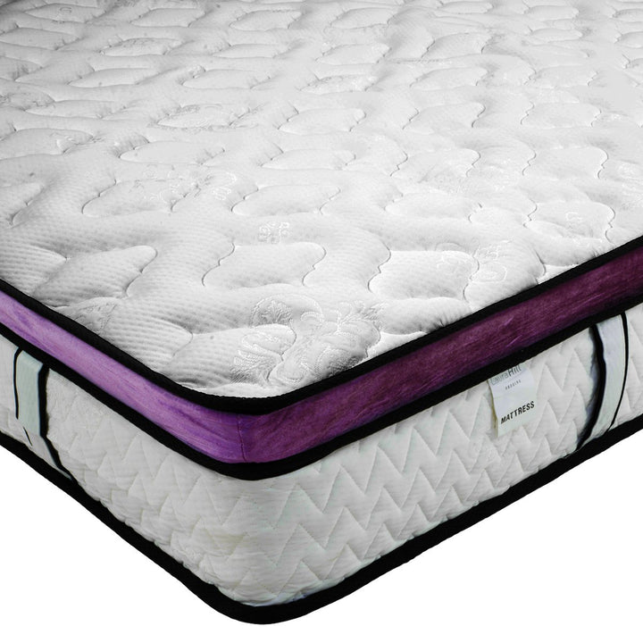 P&F DreamEz Mattress Queen Size Euro Top Pocket Spring Natural Latex Foam Bed