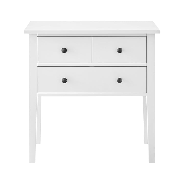 P&F ZennHome Sven Bedside Table Night Stand - White