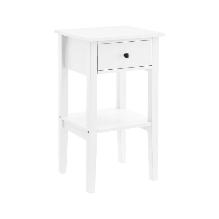 P&F ZennHome Rue Bedside Table - White