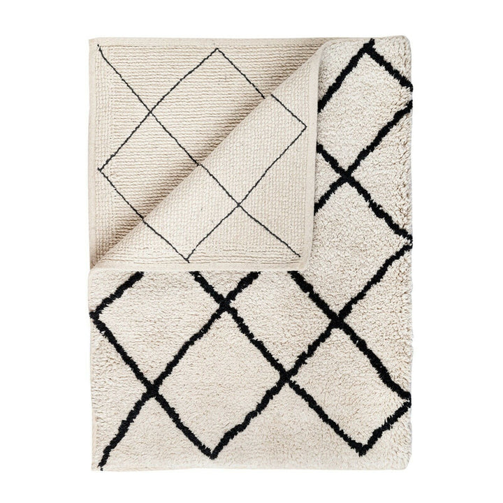 P&F ZennHome Soft Cotton Bath Rug Tufted Jacquard Design