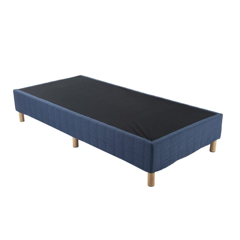 P&F Metal Bed Frame Mattress Foundation Blue Double