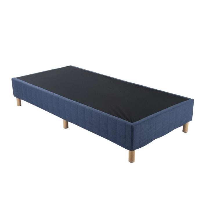 P&F Metal Bed Frame Mattress Foundation Blue King