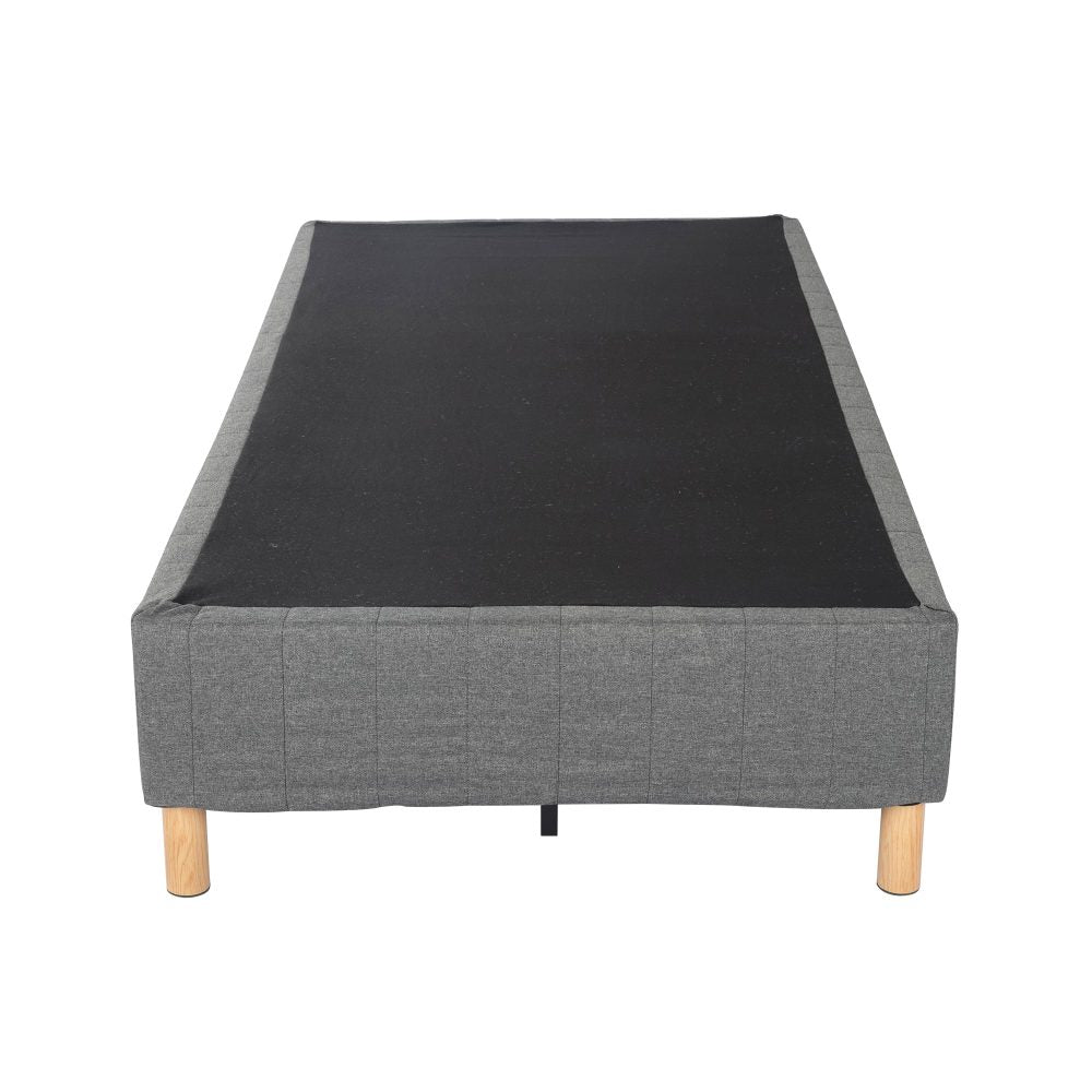 P&F Metal Bedframe Mattress Foundation (Dark Grey) Double