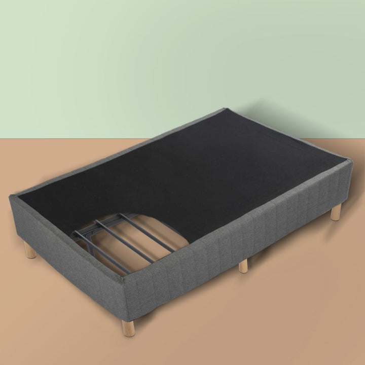 P&F Metal Bedframe Mattress Foundation (Dark Grey) Double