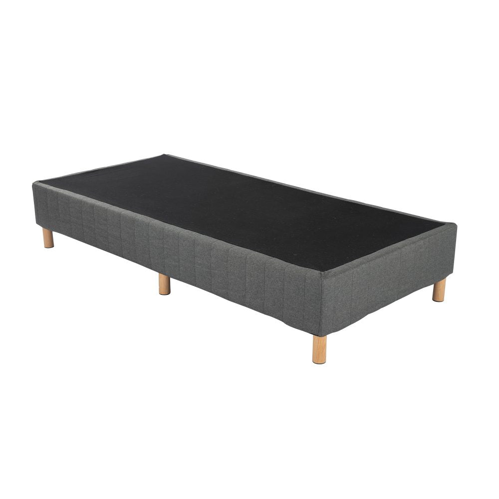 P&F Metal Bedframe Mattress Foundation (Dark Grey) Double