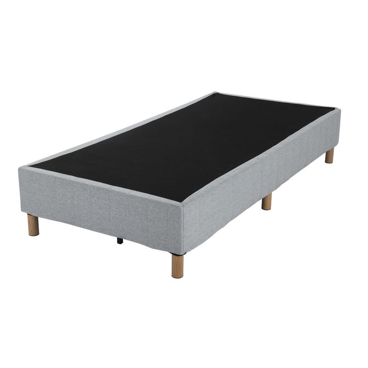 P&F Metal Bedframe Mattress Foundation (Light Grey) Double