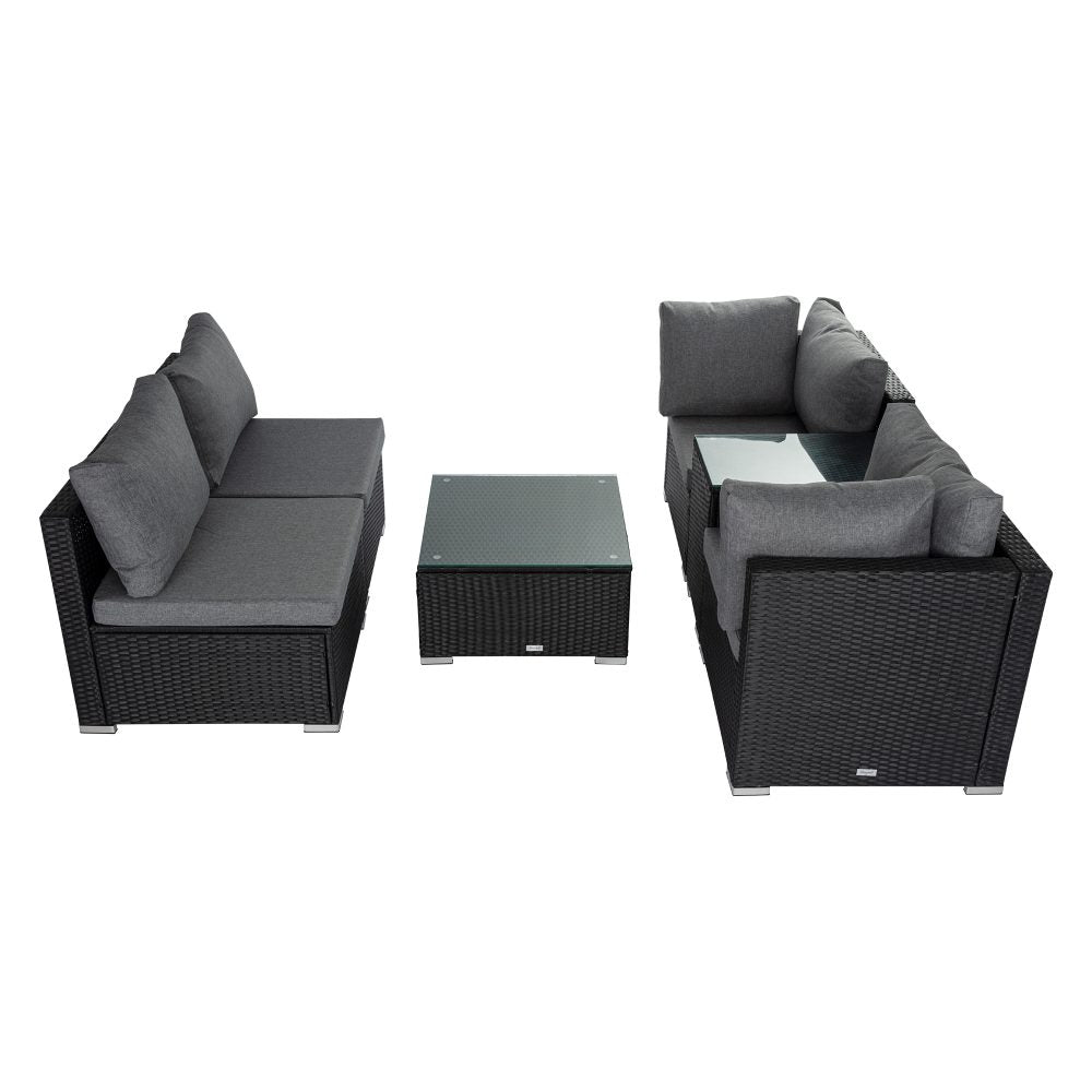 P&F ZennHome Modular Outdoor Lounge Set 9pcs