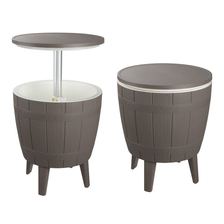 P&F ZennHome Taupe Cooler Table