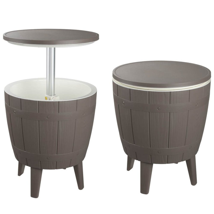 P&F ZennHome Taupe Cooler Table