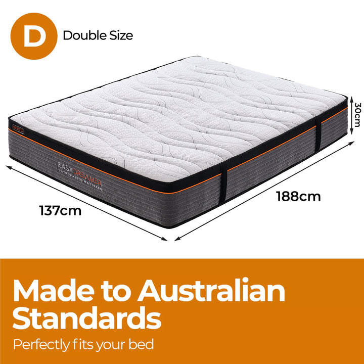 P&F DreamEz Orthopaedic Euro Top Pocket Spring Double Mattress