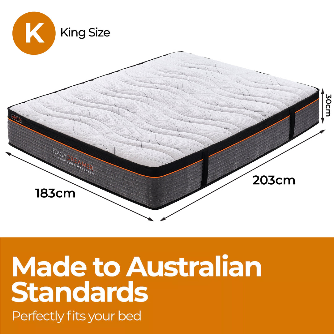 P&F DreamEz Orthopaedic Euro Top Pocket Spring King Mattress