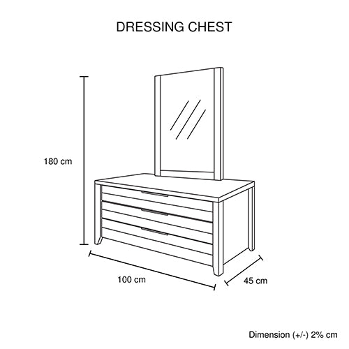 P&F 5 Pieces Bedroom Suite Natural Wood Like MDF Structure Queen Size Oak Colour Bed, Bedside Table, Tallboy & Dresser
