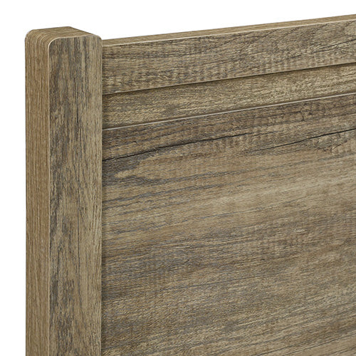 P&F King Size Bed Frame Natural Wood like MDF in Oak Colour