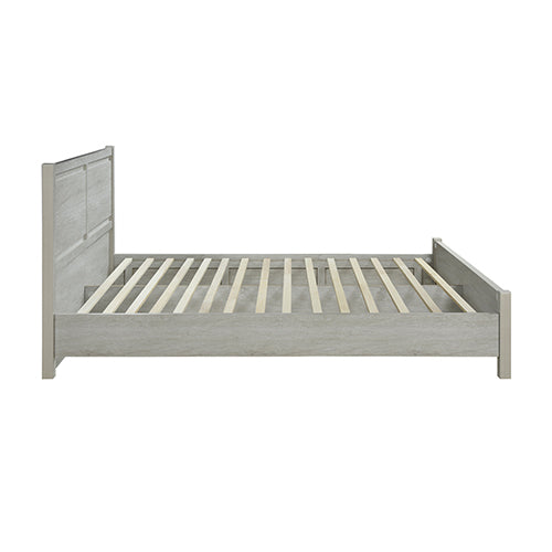 P&F Queen Size Bed Frame Natural Wood like MDF in Oak Colour