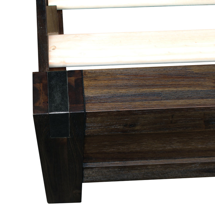 P&F Bed Frame Double Size Chocolate