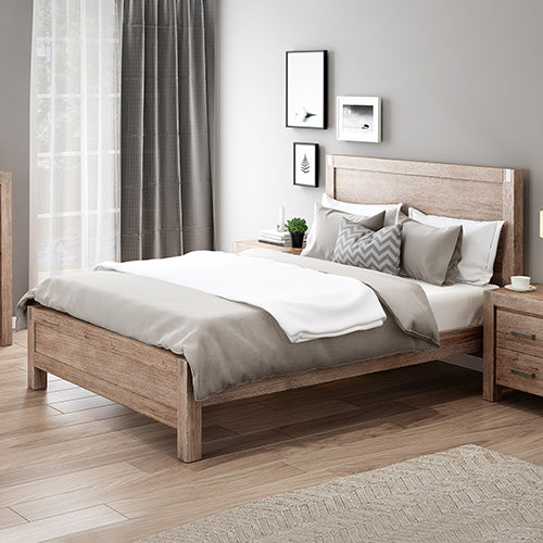 P&F BohoNest  Bed Frame King Size Oak