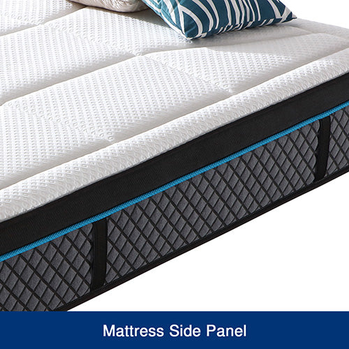 P&F King Mattress in Coolmax Memory Foam 6 Zone Pocket Coil Soft Firmness