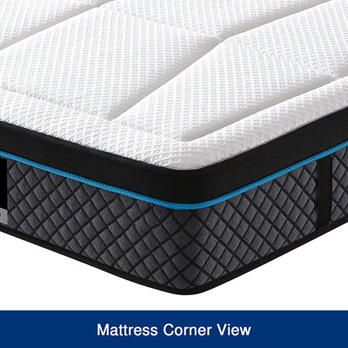 P&F King Mattress in Coolmax Memory Foam 6 Zone Pocket Coil Soft Firmness