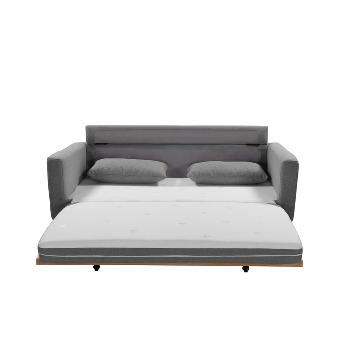 P&F ZennHome 2 Seater Pull-out Sofa bed Grey celadon