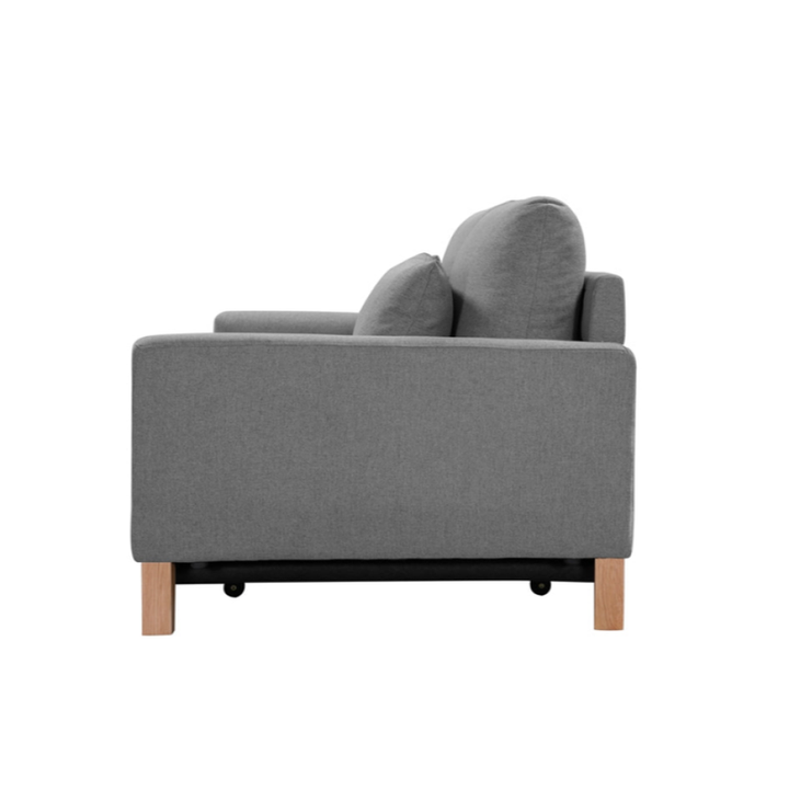 P&F ZennHome 2 Seater Pull-out Sofa bed Grey celadon